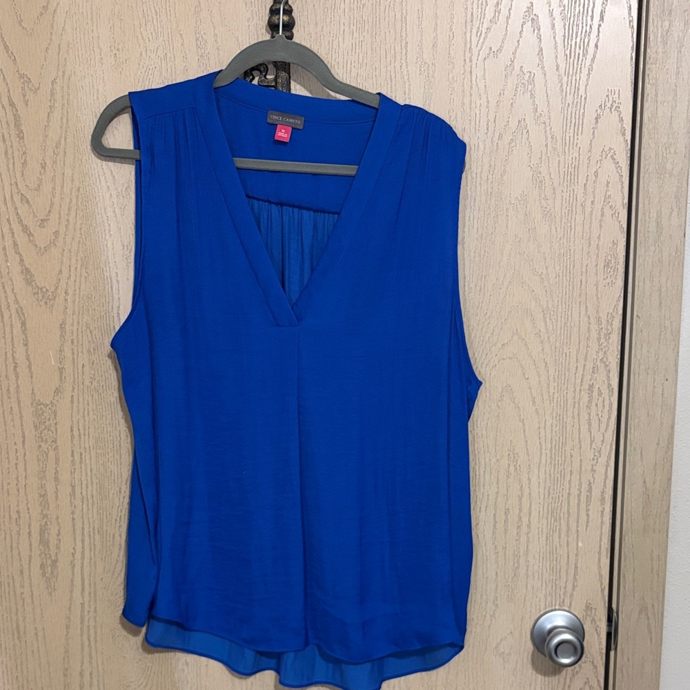 Catherines Royal Blue Sleeveless Blouse